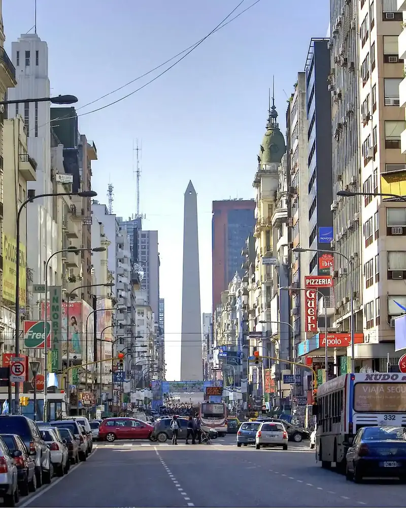 Avenida Corrientes y el Obelisco, Ciudad de Buenos Aires